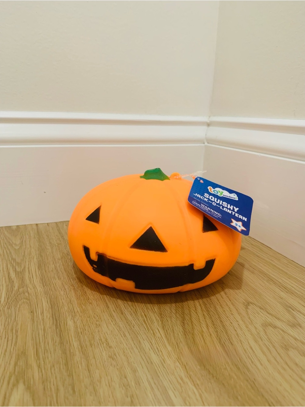 Target Pumpkin Jack-o'-Lantern Squishy Toy